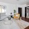 a living room with a couch and a table